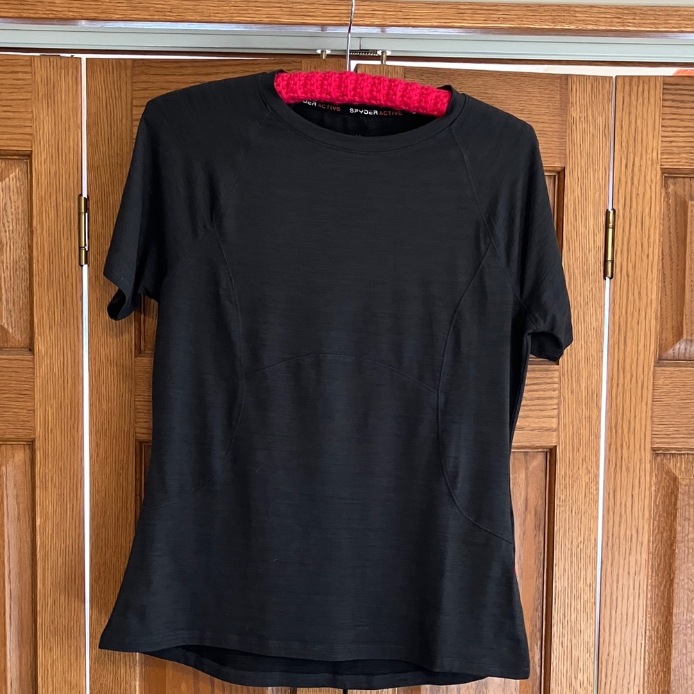 Spyder Women's Black Short Sleeve Tee Active medium